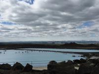 15.06.2016: Wir nehmen ein Bad in den heißen Quellen von Jardbödin .. bei 11 °C