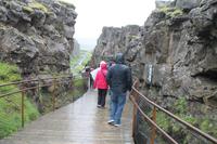 Thingvellir Nationalpark - Spalte zw. eurasischen und nordamerikanischen Erdplatten