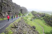 Thingvellir Nationalpark - Spalte zw. eurasischen und nordamerikanischen Erdplatten