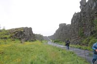 Thingvellir Nationalpark - Spalte zw. eurasischen und nordamerikanischen Erdplatten
