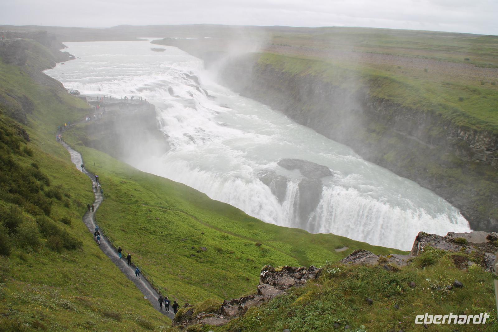 Goldenes Dreieck - Gullfoss Wasserfall