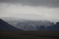 Fahrt durchs Hochland - Blick auf den Gletscher Langjökull 