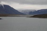 Fahrt durchs Hochland - Blick auf den Gletscher Langjökull 