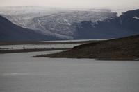 Fahrt durchs Hochland - Blick auf den Gletscher Langjökull 