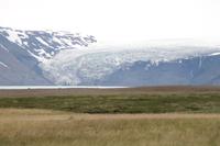 Fahrt durchs Hochland - Blick auf den Gletscher Langjökull 