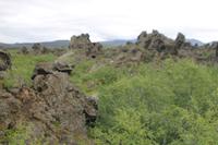 Spaziergang durch das Lavalabyrinth