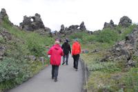 Spaziergang durch das Lavalabyrinth