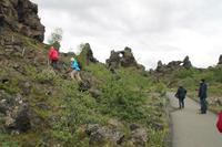 Spaziergang durch das Lavalabyrinth