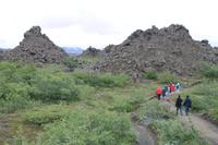 Spaziergang durch das Lavalabyrinth