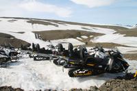 Schneemobiltour auf dem Vatnajökull Gletscher
