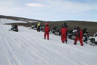 Schneemobiltour auf dem Vatnajökull Gletscher