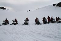 Schneemobiltour auf dem Vatnajökull Gletscher