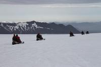 Schneemobiltour auf dem Vatnajökull Gletscher