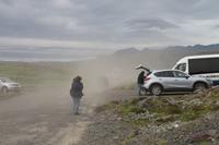 Fotostopp am Gletscher Svinafellsjökull 