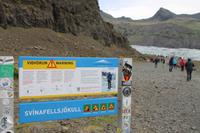 Fotostopp am Gletscher Svinafellsjökull 