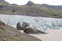 Fotostopp am Gletscher Svinafellsjökull 