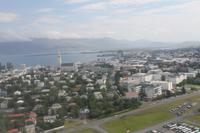 Flug nach Grönland - Blick auf Reykjavik