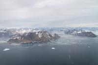 Flug nach Grönland - Blick auf das Eismeer