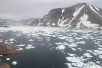 Flug nach Grönland - Blick auf das Eismeer