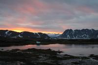 Sonnenuntergang in Kulusuk