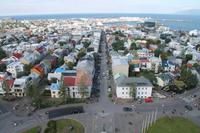 Aussicht von der Hallgrimskirkja über Reykjavik