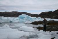 Eisschollen im Kong Oscars Havn in Tasiilaq