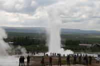 Strokkur in Aktion