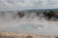 Strokkur in Aktion
