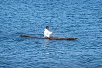 Der Bürgermeister im Kajak