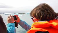 in der Gletscherlagune Jökulsarlon