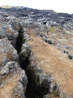 Vulkanspalte auf Island