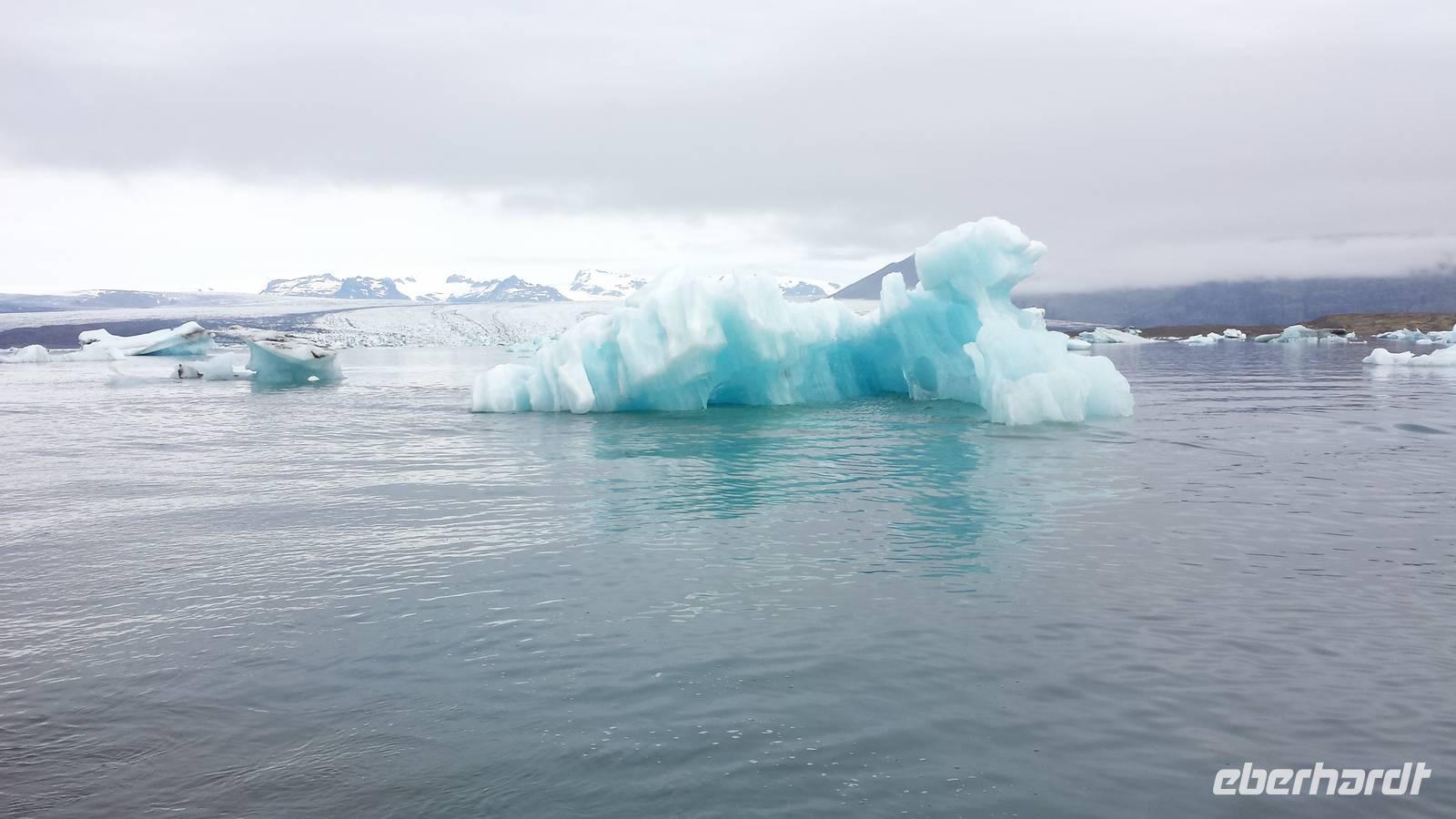 in der Gletscherlagune Jökulsarlon
