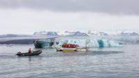 in der Gletscherlagune Jökulsarlon