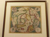 Auf Spitzbergen – in der Galerie Longyearbyen – alte Karte vom Nordpol