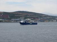 Ausfahrt aus dem Hafen von Tromsø