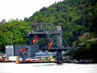 Rettungsboot-Test-Anlage in Bergen