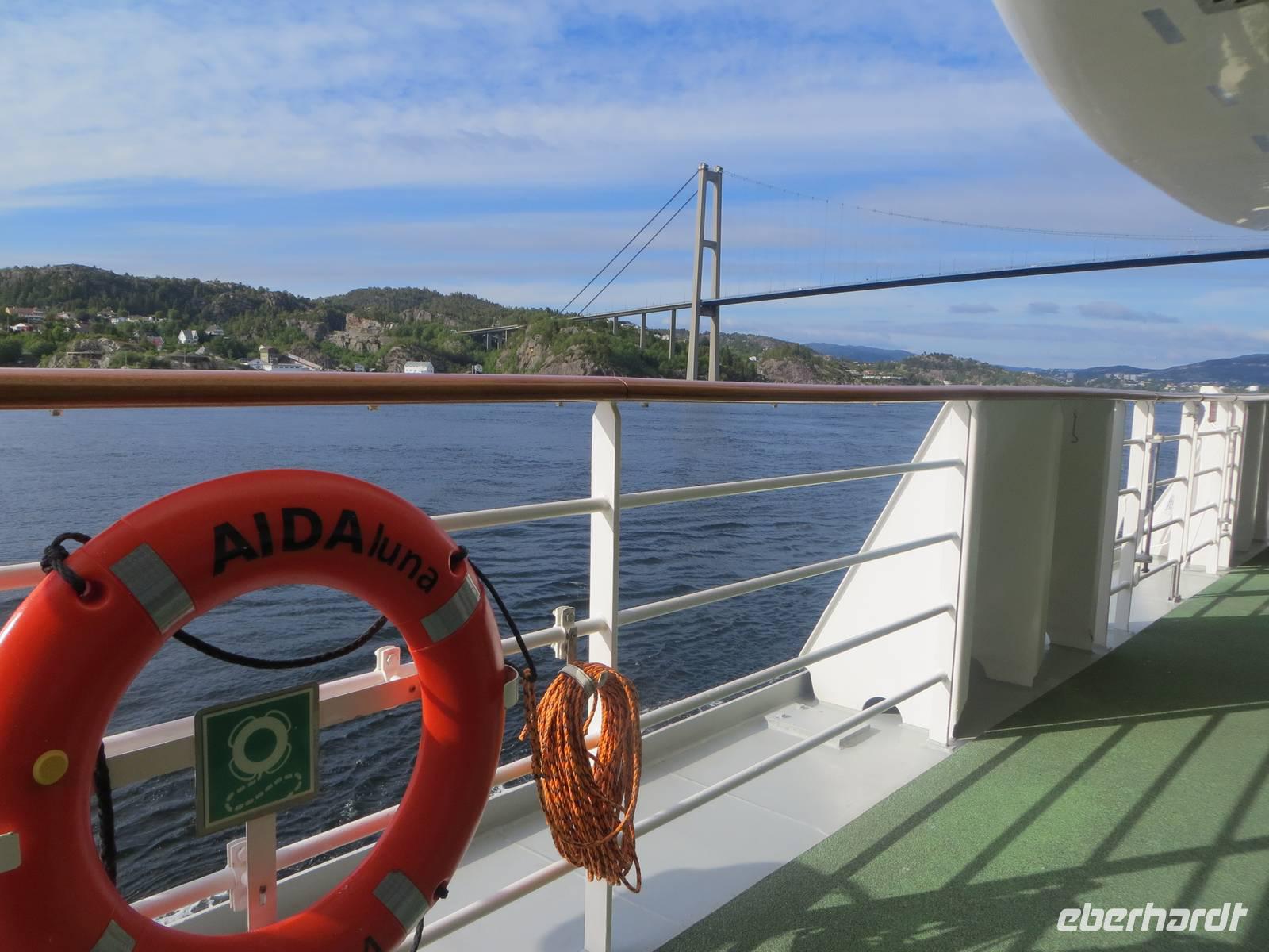 Ausfahrt aus der Hansestadt Bergen