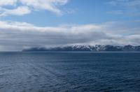 Ausfahrt aus dem Isfjorden auf Spitzbergen