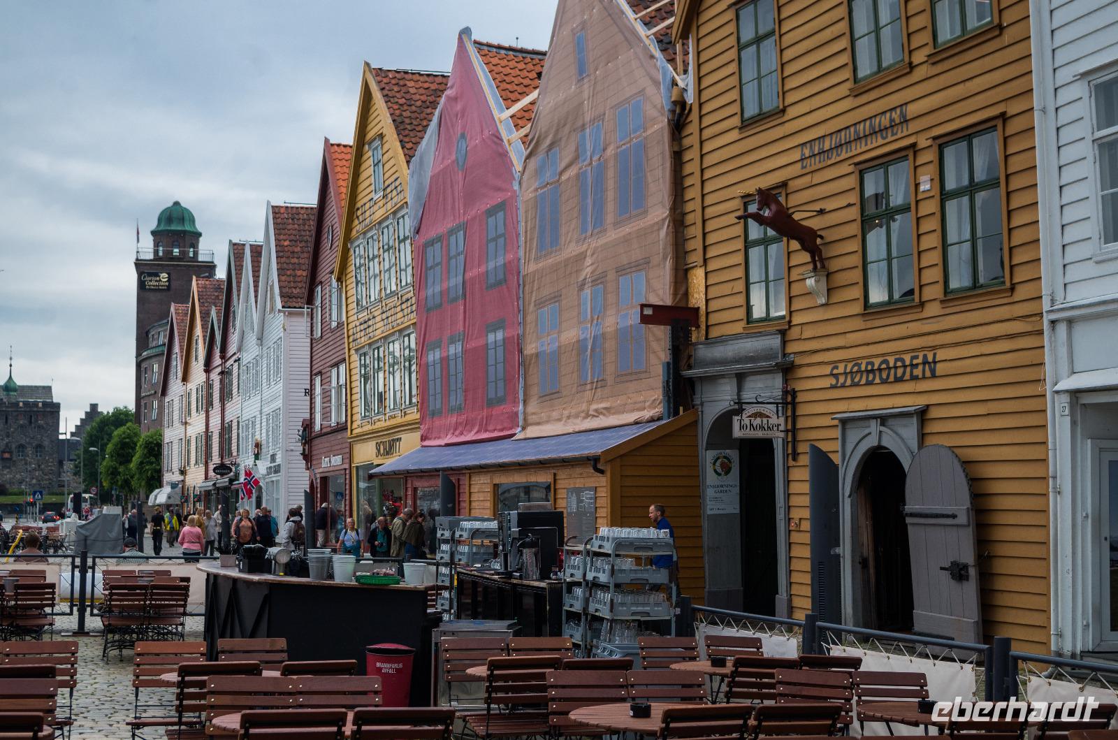 Hansehäuser in Bryggen, Bergen 