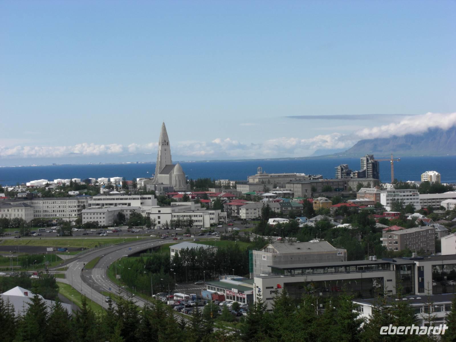 Reykjavik mit Hallgrimkirche