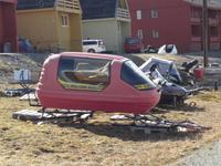 schicke Schneemobile...