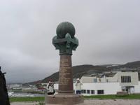 Meridiansäule in Hammerfest