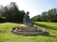 Waschfrau - Statue von Ásmundur Sveinsson 