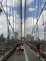 Spaziergang über die Brooklyn Bridge
