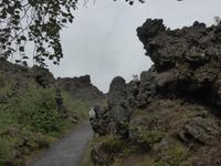 Island, Myvatn, dunkle Burgen