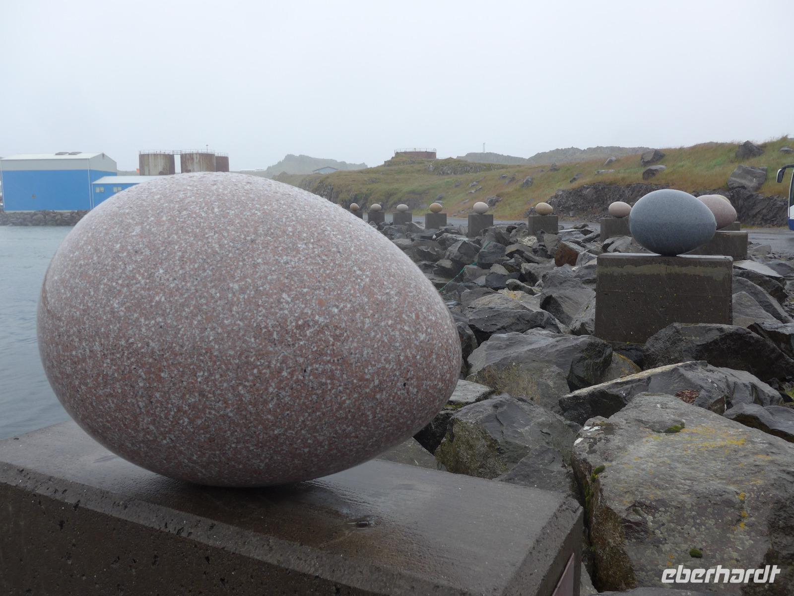 Island, Steineier in Gleölvik