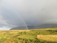 Doppelter Regebogen auf dem Weg zum Goldenen Kreis