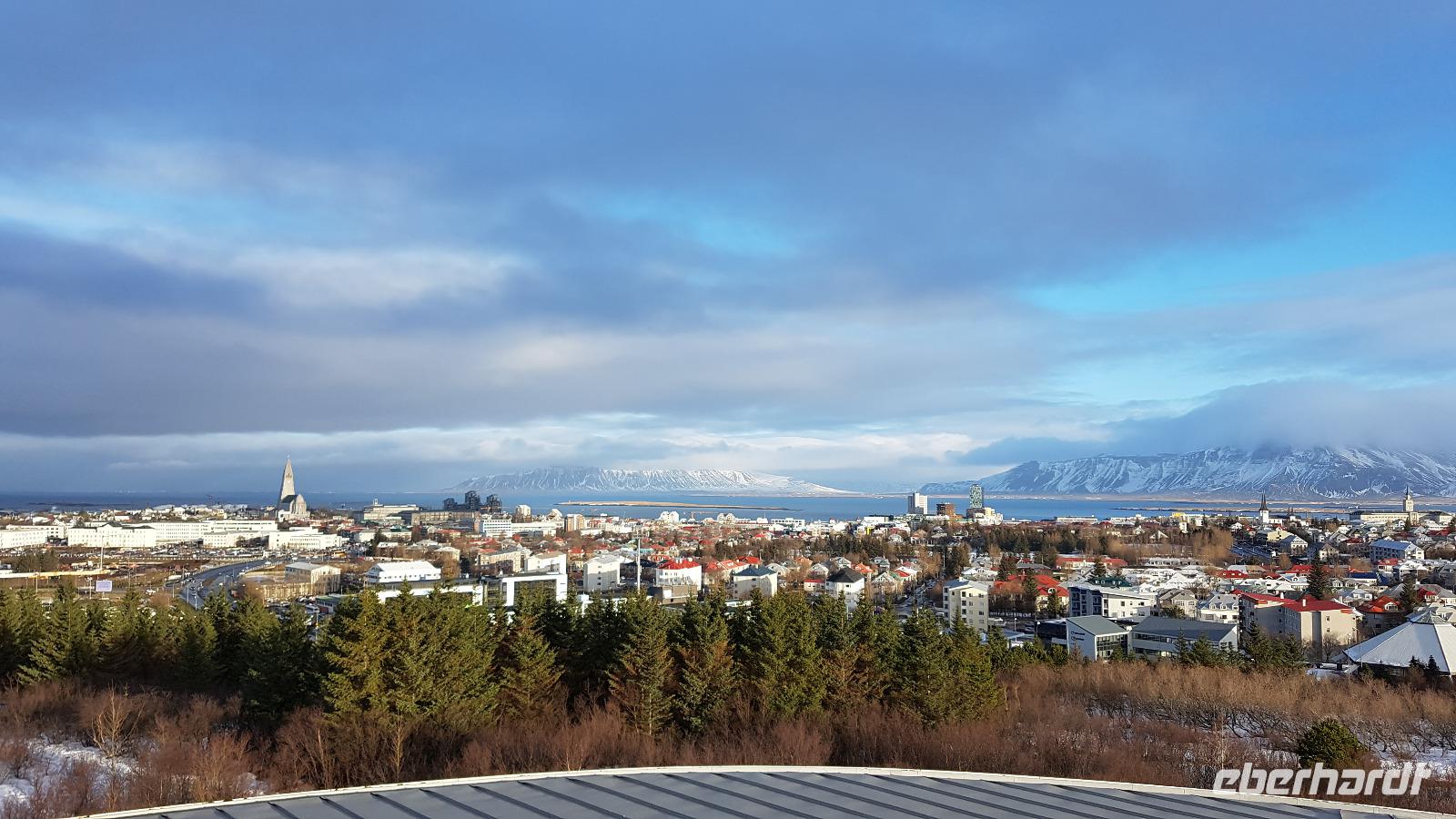 Island, Reykjavik, Blick vom Perlan