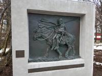 Island, Borganes, Denkmal zur Egils saga