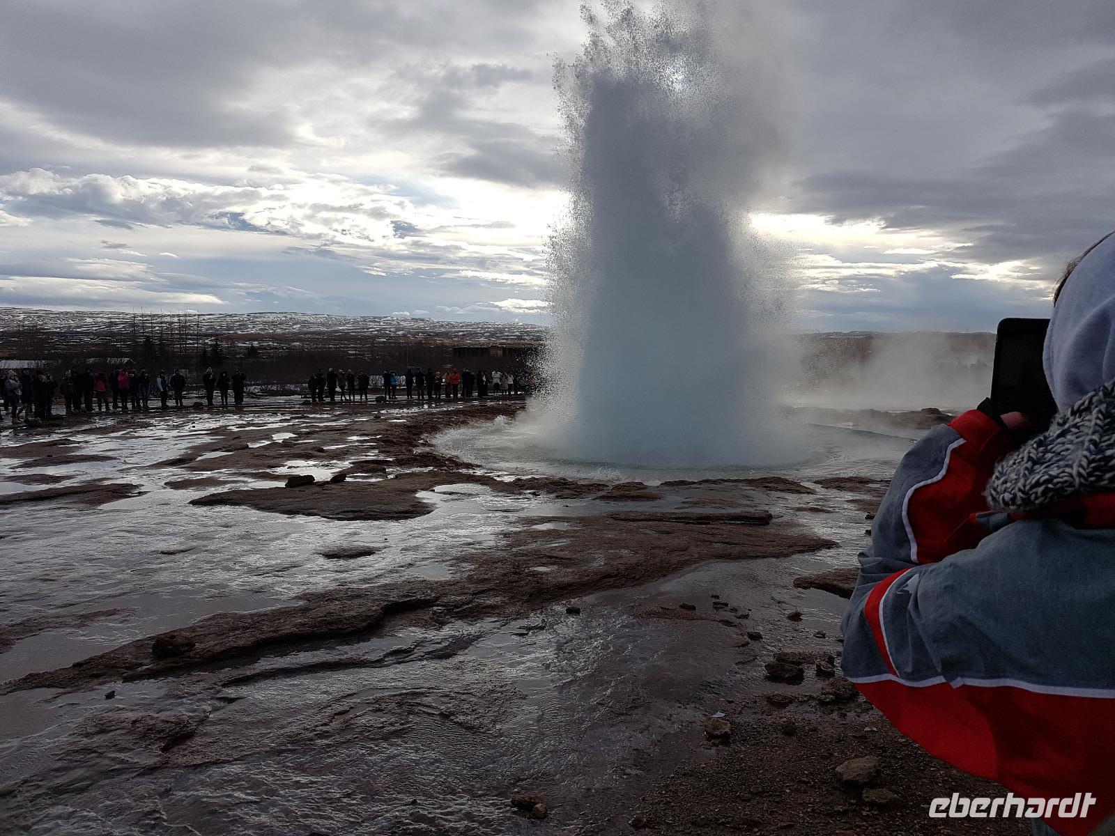 Island, beim Geysir
